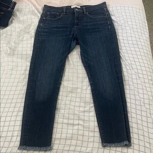 LOFT Women Dark Wash Ankle Jeans ( 6 )